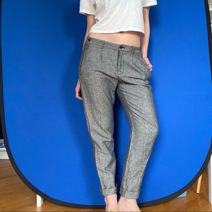 Slouchy Silver Trousers